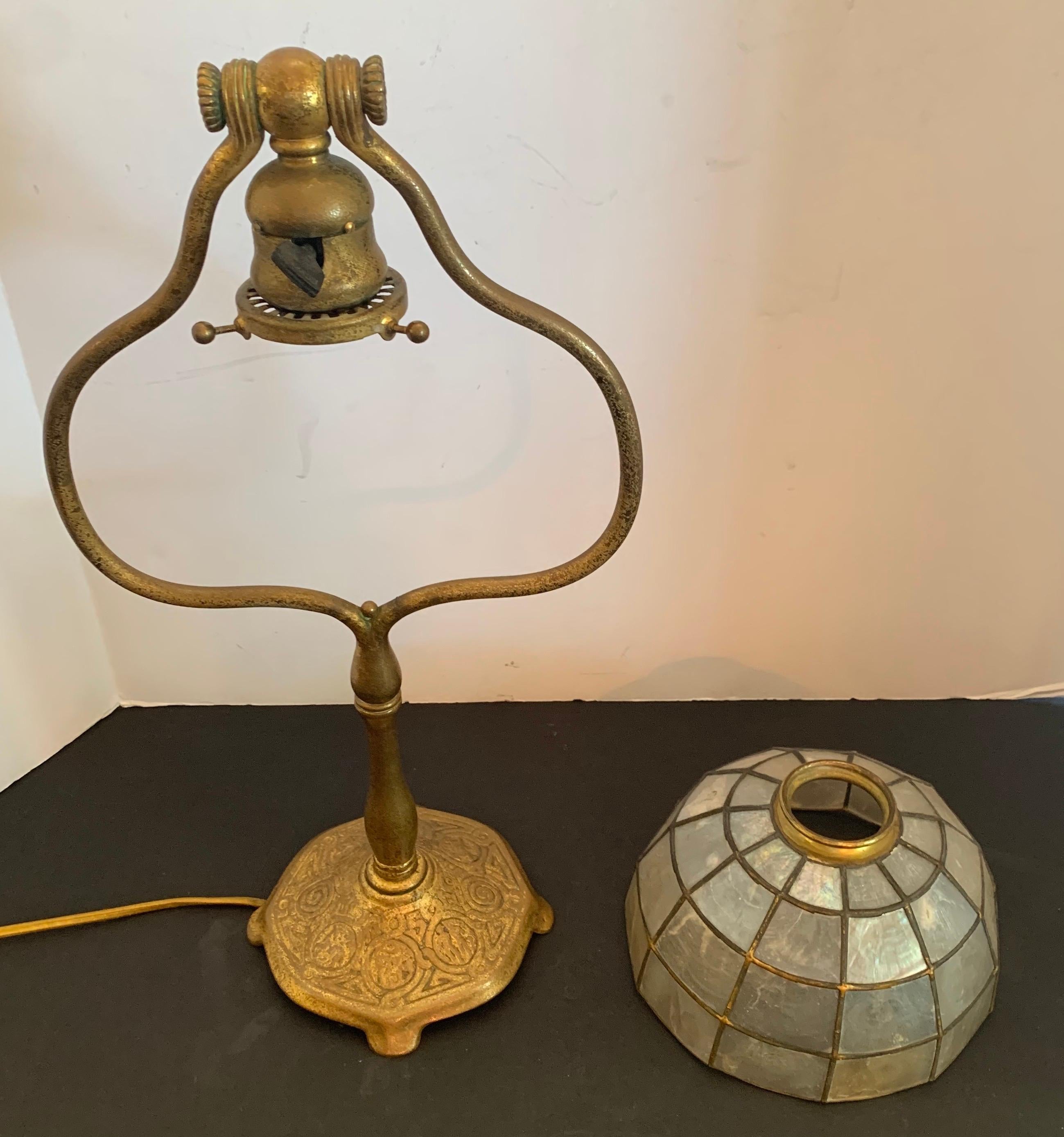 tiffany shell lamp