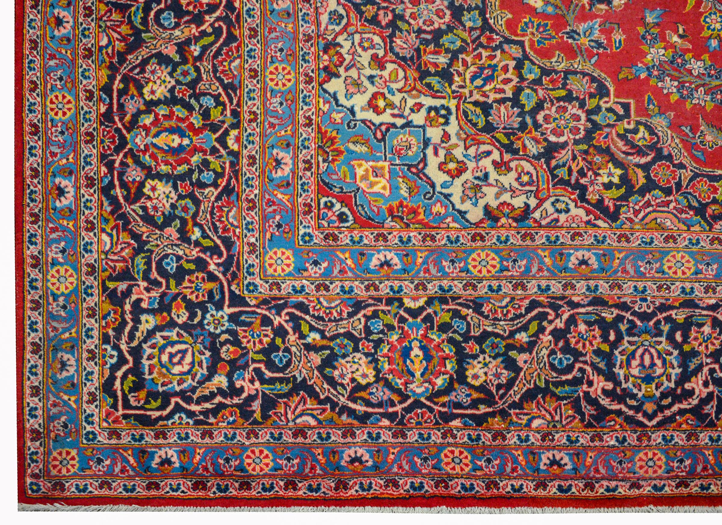 Wonderful Traditional Kashan Rug For Sale 1