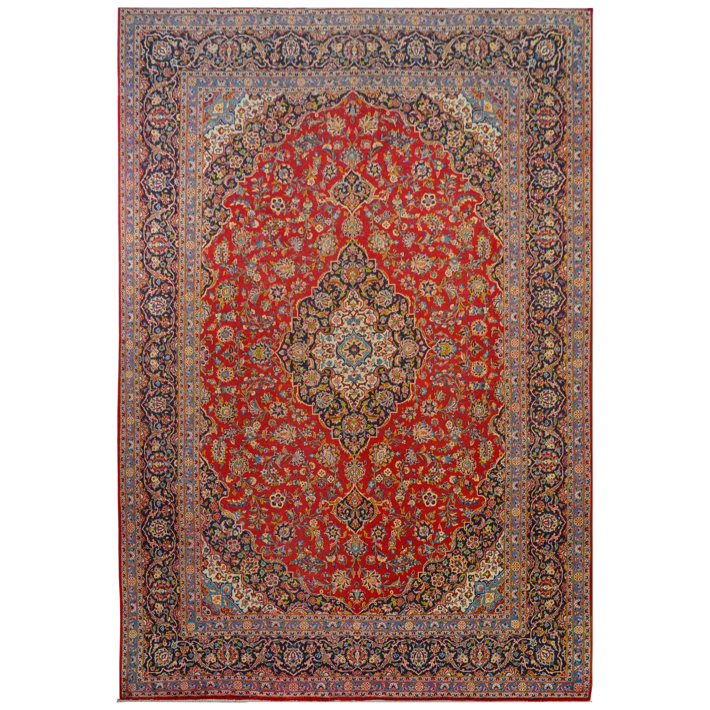 Wonderful Traditional Kashan Rug