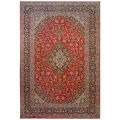 Vintage Wonderful Traditional Kashan Rug