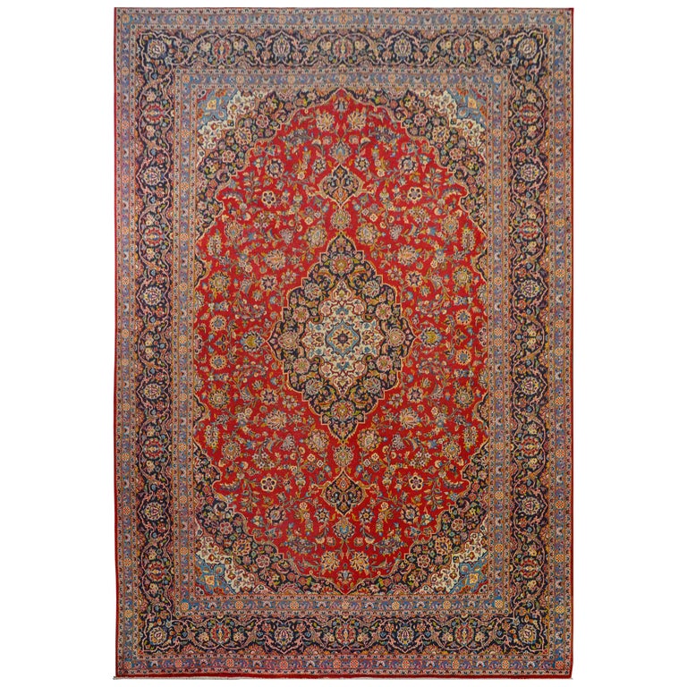 Wonderful Traditional Kashan Rug For Sale at 1stDibs