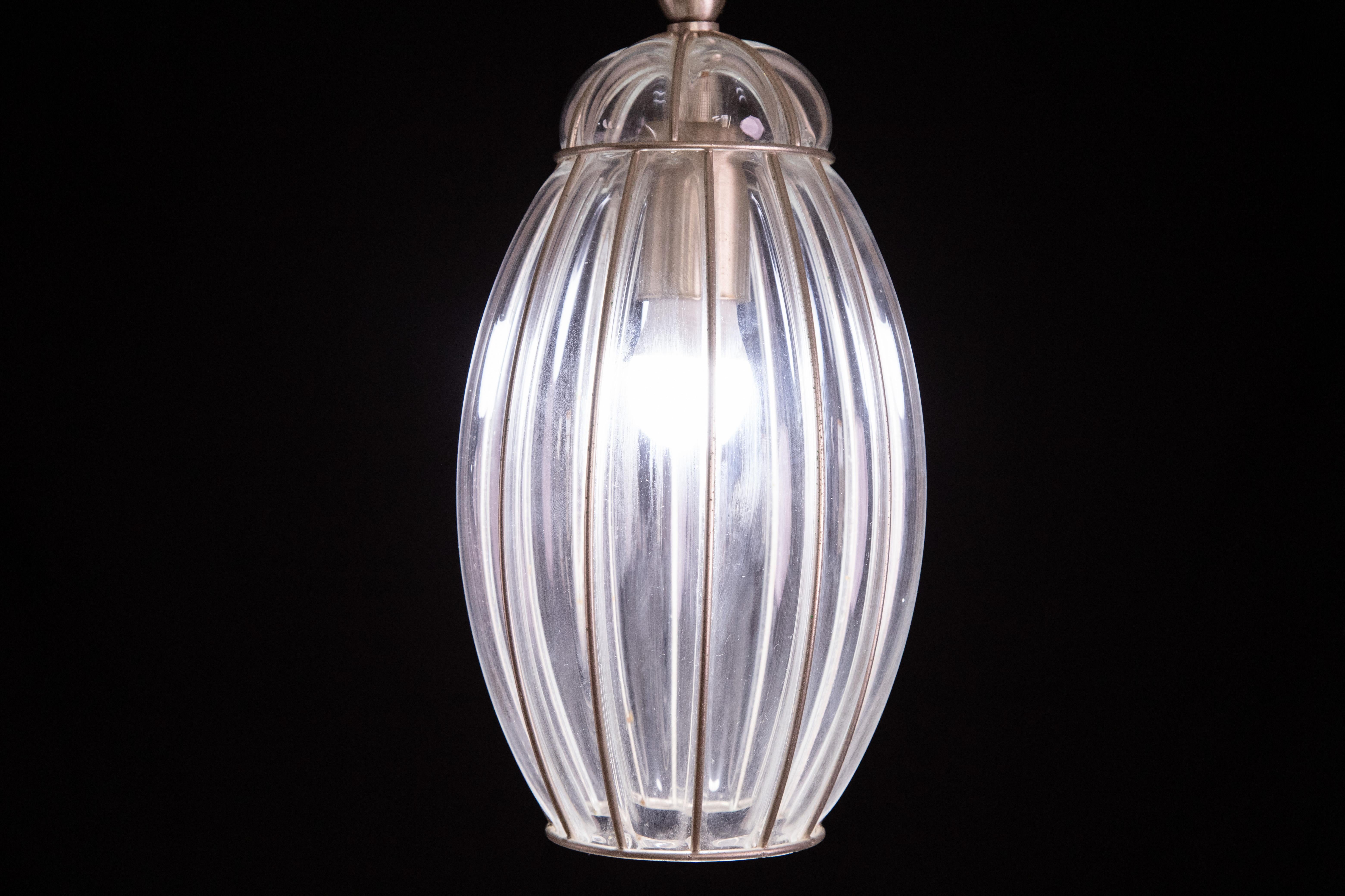 Wonderful Trasparent Venetian Lantern, Murano Glass, Italy, 1960s For Sale 5