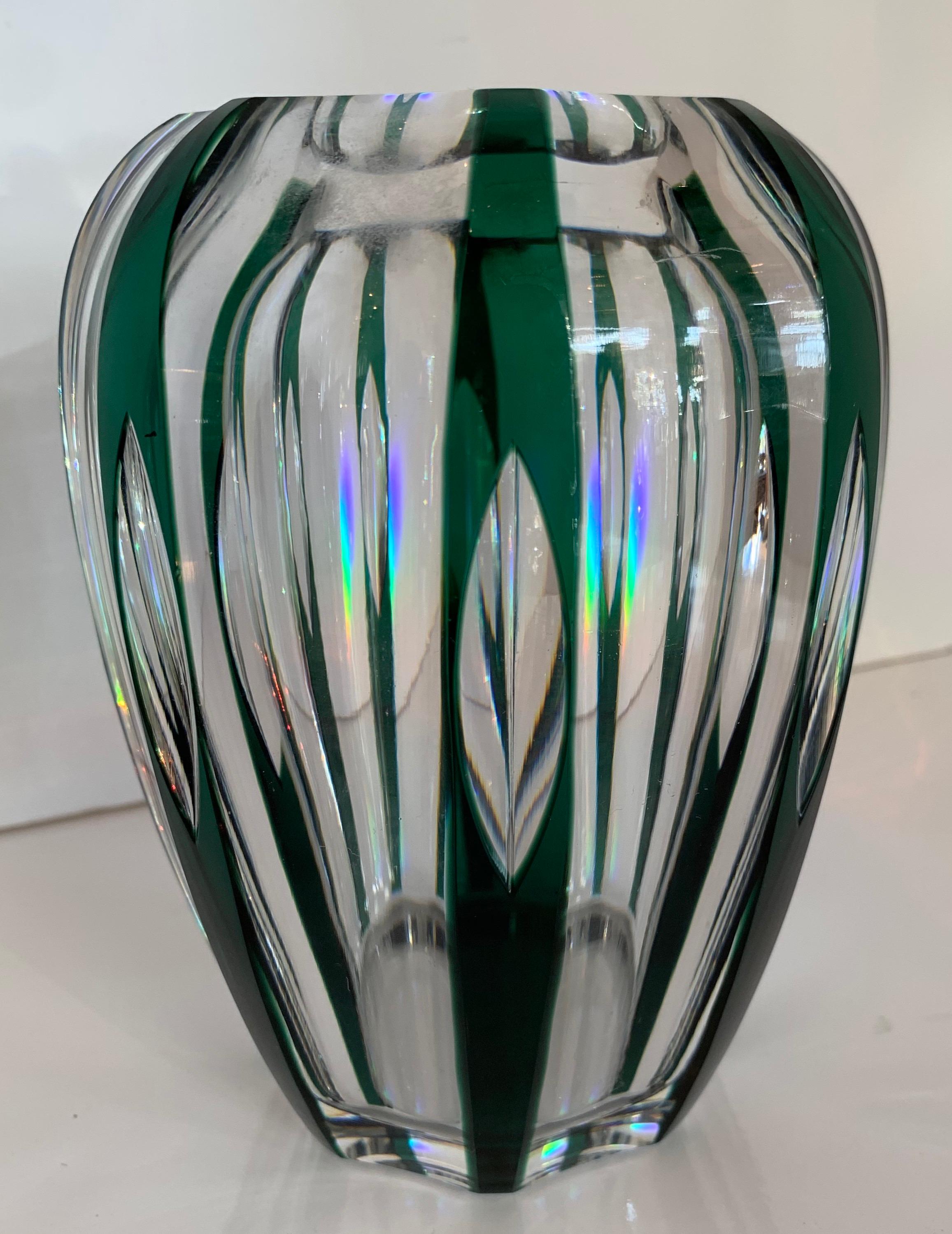 cut crystal bud vase