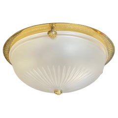 Wonderful Vaughan Brass Star Glass Crystal Flush Mount Ceiling 9 Light Fixtures 