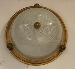 Wonderful Vaughan Brass Star Glass Crystal Flush Mount Ceiling Light Fixture