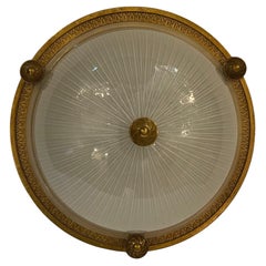 Wonderful Vaughan Brass Star Glass Crystal Flush Mount Ceiling Light Fixture