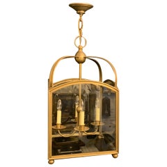 Wonderful Vaughan Designs Regency Square Large Bronze Glass Lantern Fixture