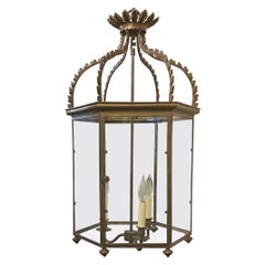 Wonderful Vaughan Lighting Bronze Regency Hall Large Lantern Light Fixture