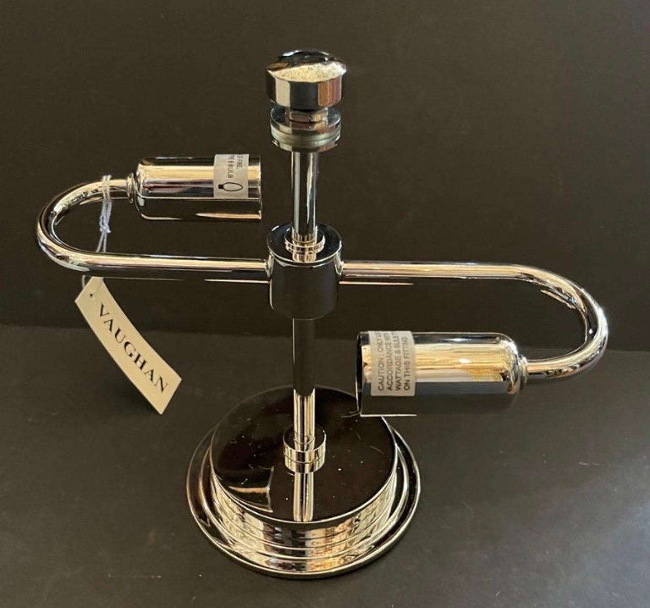 Nickel Magnifique plafonnier Vaughan Oakley en nickel et albâtre, 7 plafonniers encastrés en vente