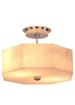 Wonderful Vaughan Oakley Alabaster Nickel Semi Flush Ceiling Light Demo Fixture