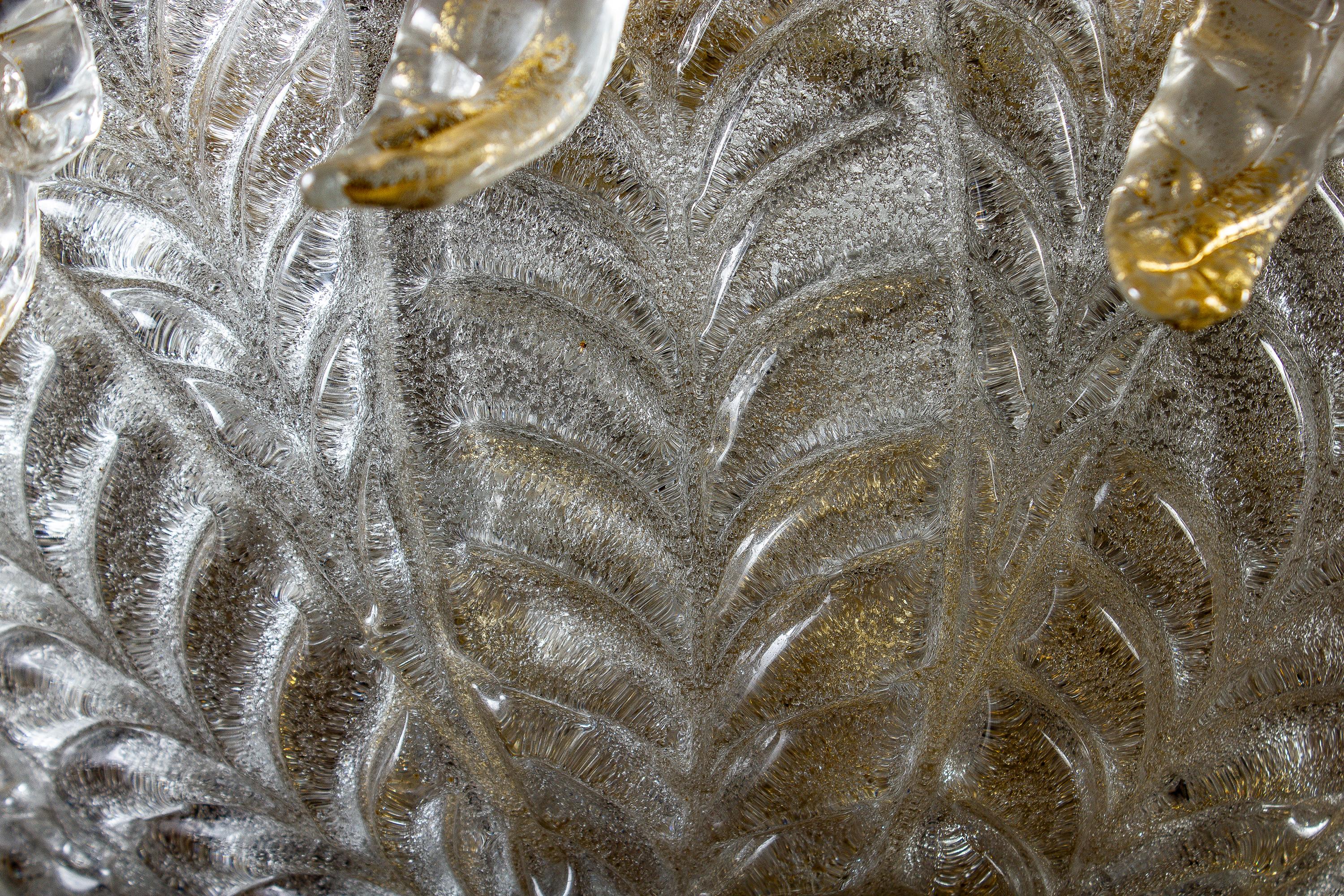 Wunderschöne venezianische Muranoglas-Kronleuchter oder Deckenleuchte, 1970 4