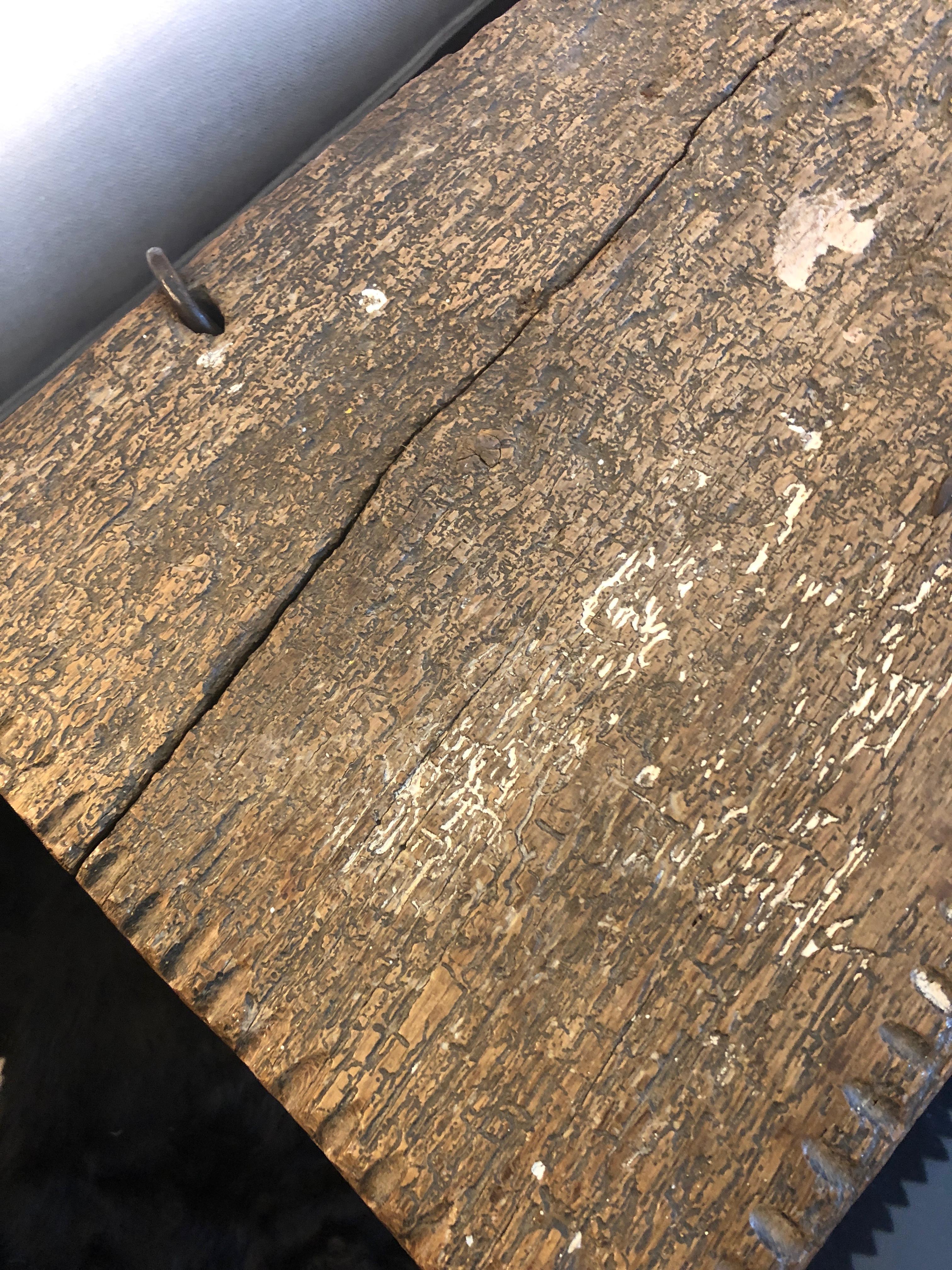narrow rustic coffee table