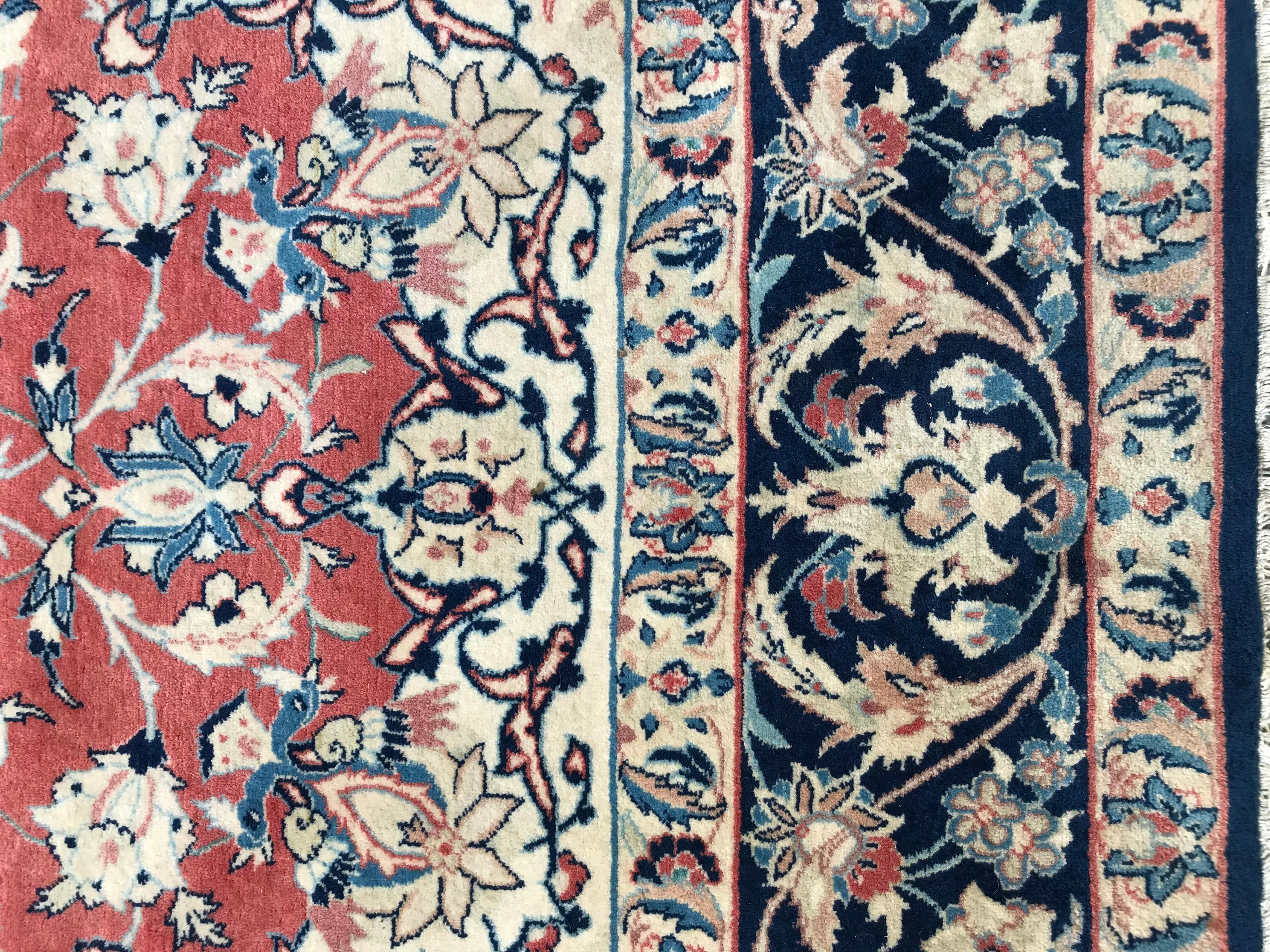 Kirman Bobyrug’s Wonderful Very Fine Hand Knotted Isfahan Rug For Sale