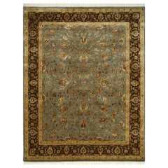 Wonderful Very Fine Luxurious New Silk and Wool Indian Persian Design Rug