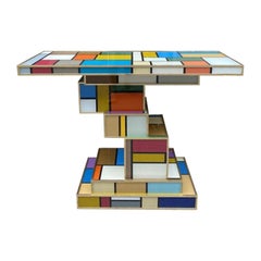 Wonderful Vibrant Colourful 1970s Murano Console