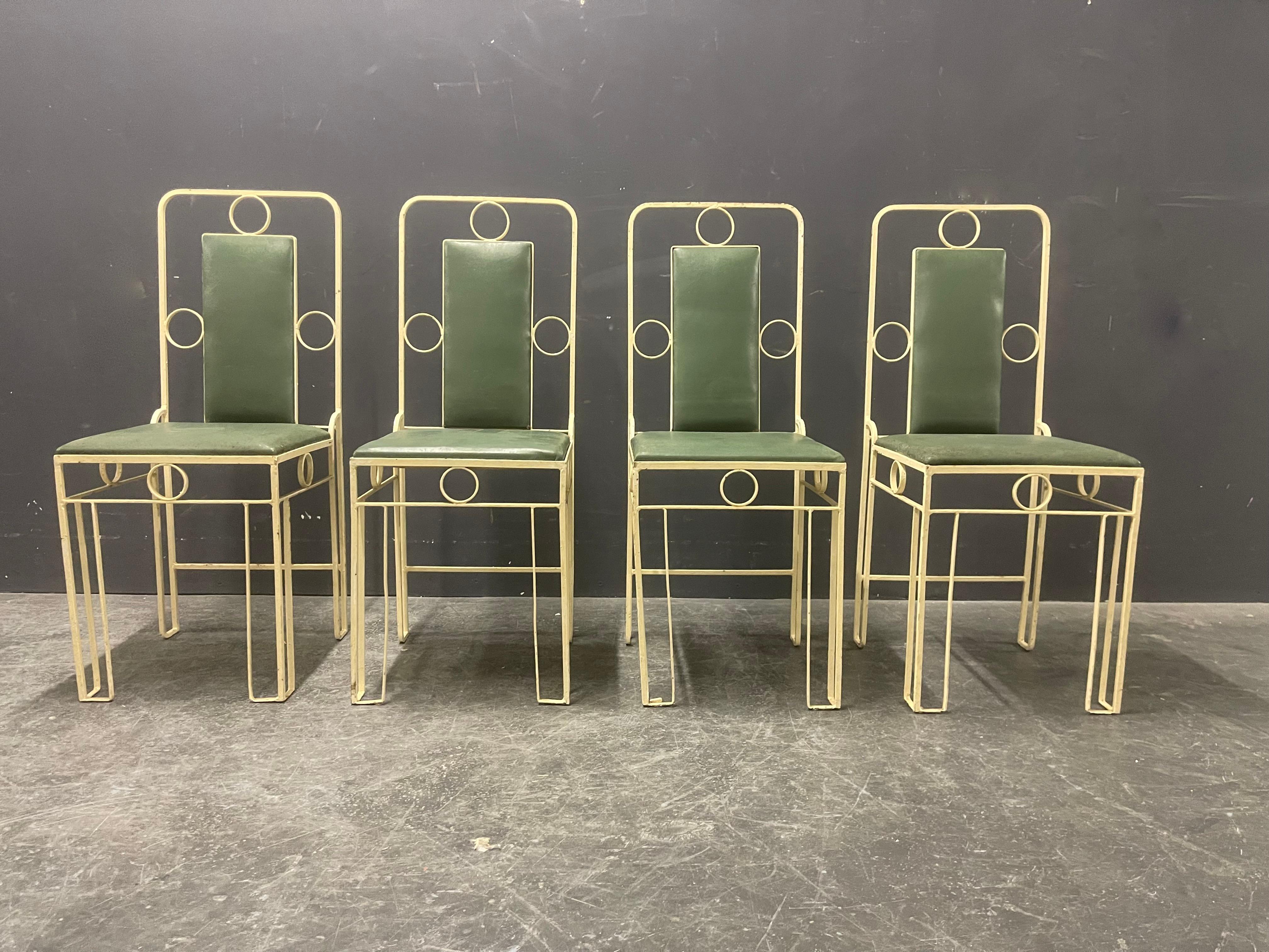 Sécession viennoise Magnifiques chaises de patio de sécession viennoise en vente