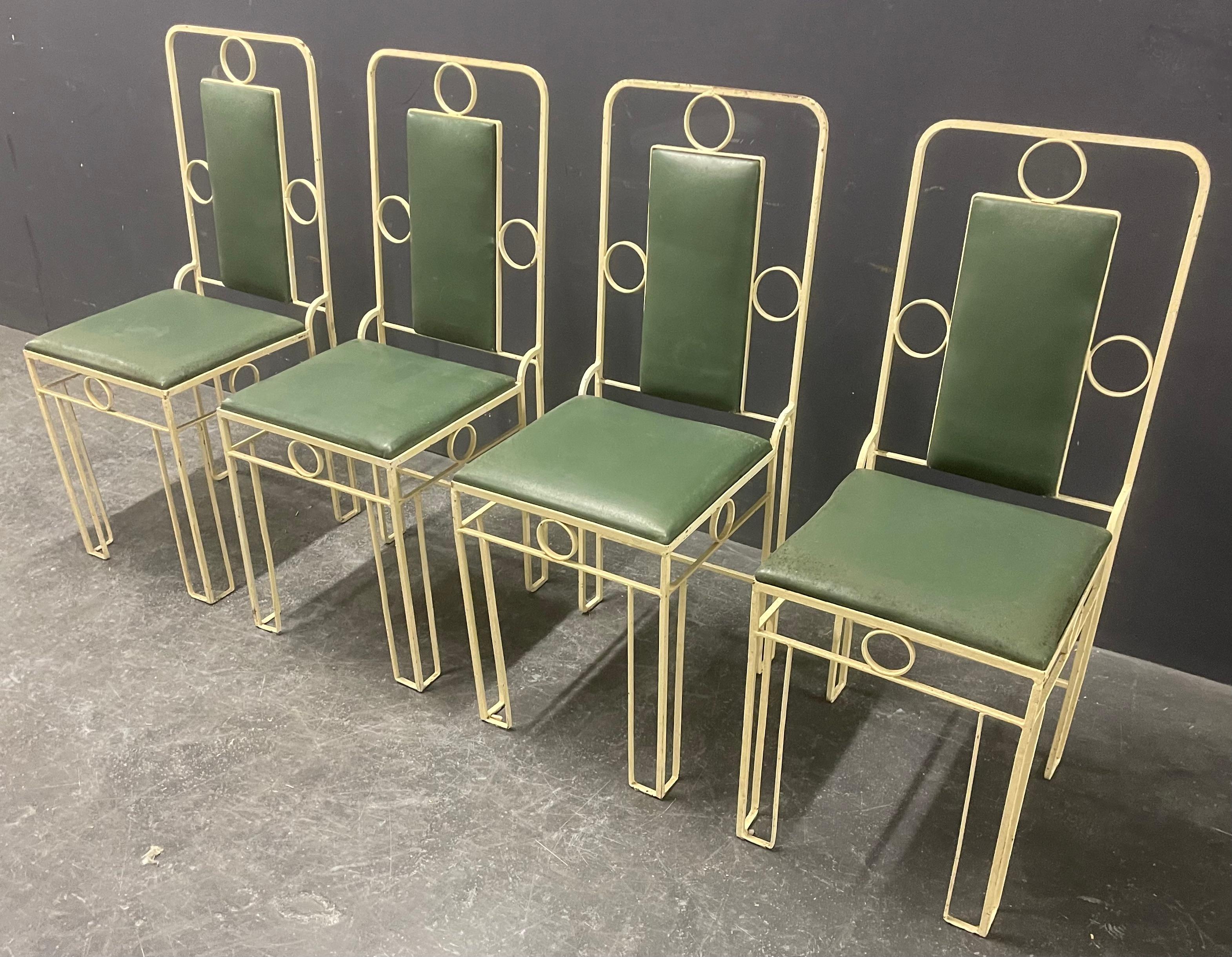 Austrian wonderful vienna secession patio chairs For Sale