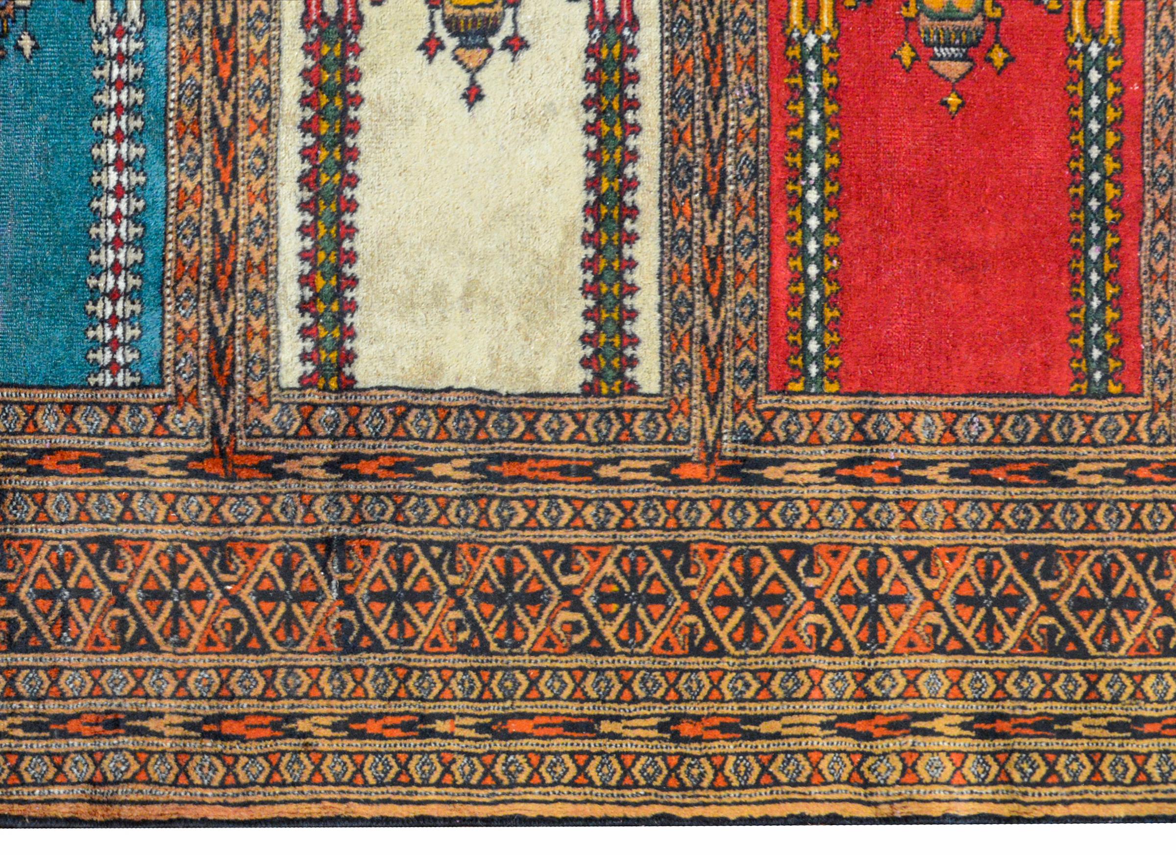 Wool Wonderful Vintage Bokhara Prayer Rug