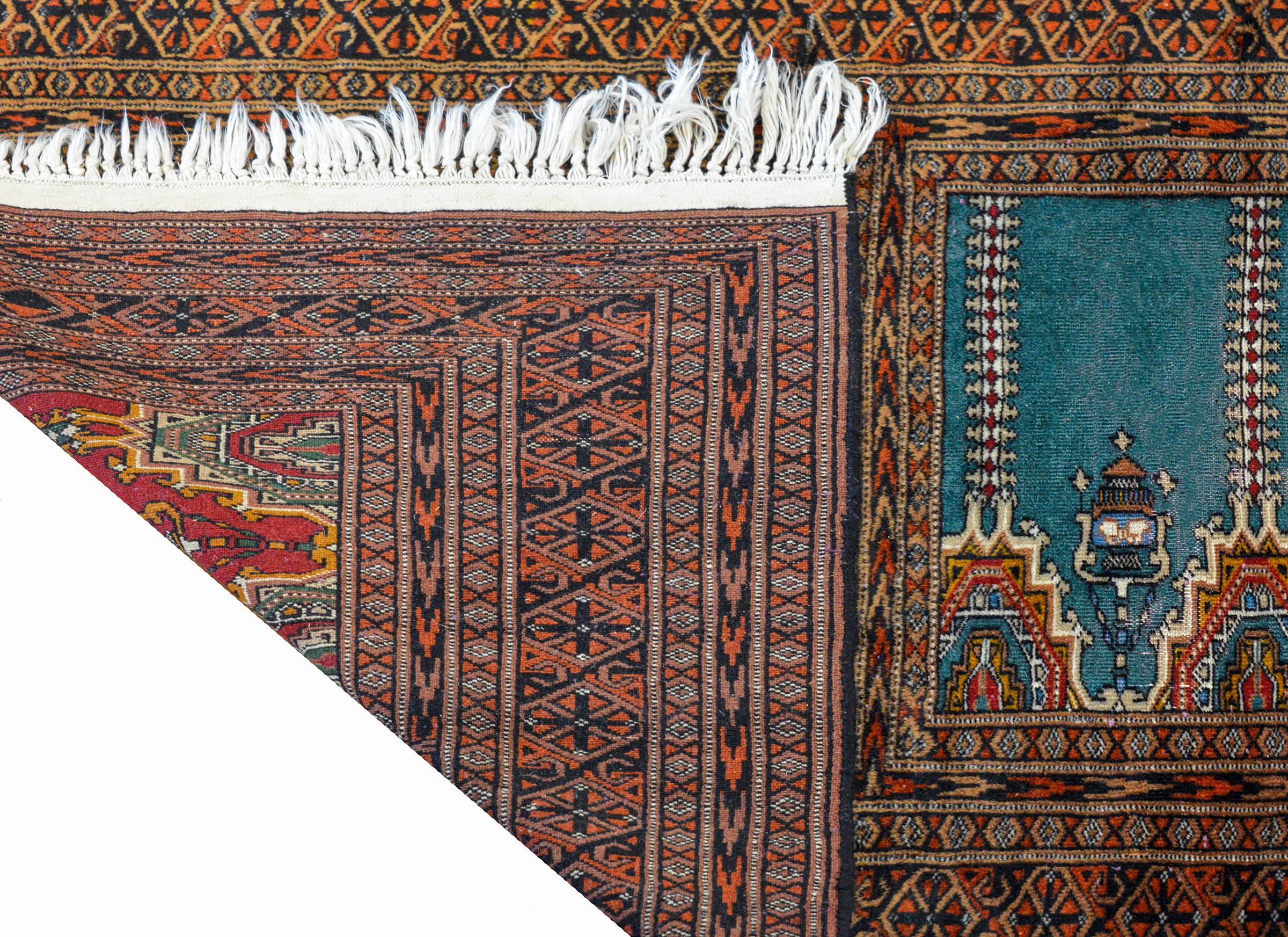 Wonderful Vintage Bokhara Prayer Rug 1