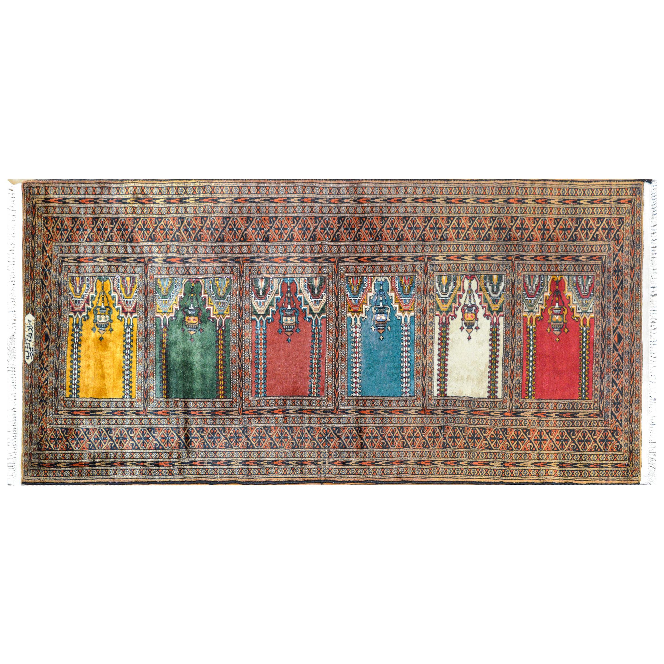 Wonderful Vintage Bokhara Prayer Rug