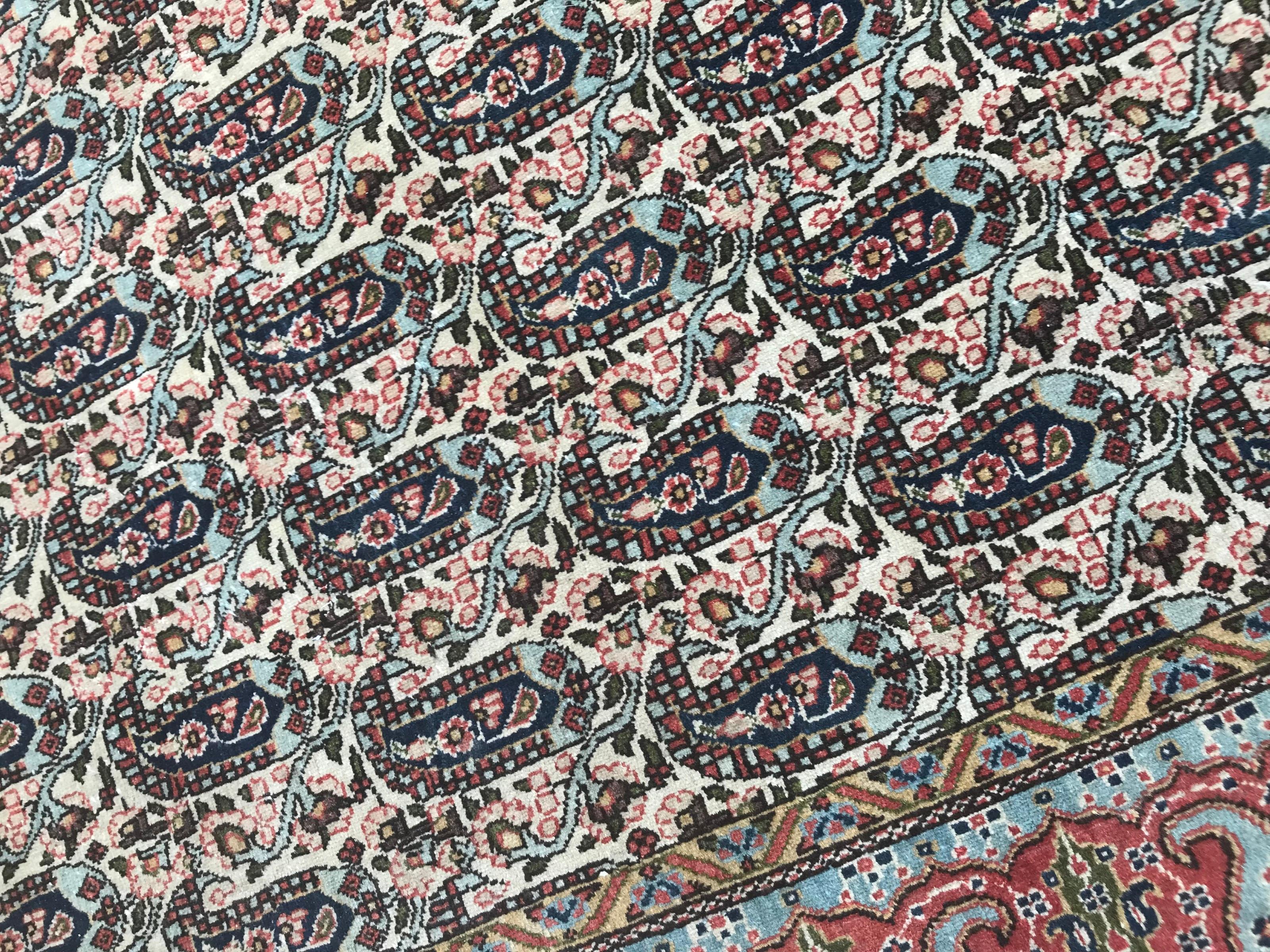 Bobyrug's Wonderful Vintage Botteh Design Ghoom Rug im Angebot 1