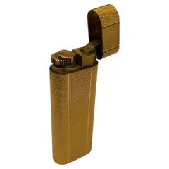 Merveilleux Briquet Vintage Cartier France Plorgalva Plaqué Or 18k