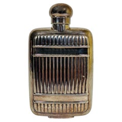 Wunderschöne Vintage-Christofle-Art-Déco-Silberplattierte Flachmannflasche