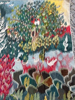 Wonderful Vintage Egyptian Vintage Tapestry