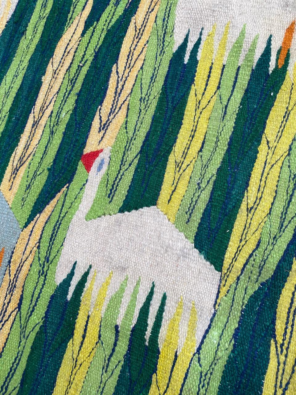 20ième siècle Merveilleuse tapisserie vintage égyptienne de Bobyrug en vente