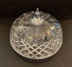 Wonderful Vintage Elegant Waterford Crystal Flush Mount Ceiling Fixture