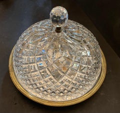 Wonderful Vintage Elegant Waterford Crystal Flush Mount Large Ceiling Fixture