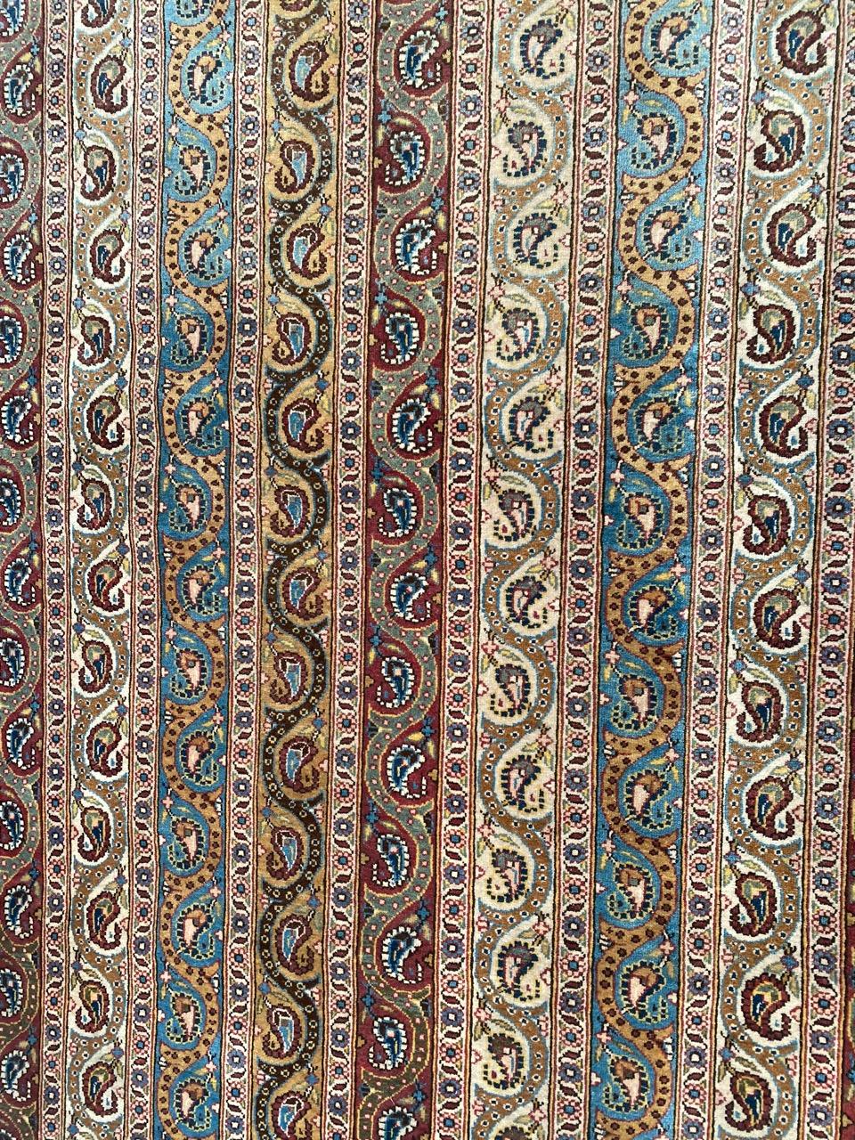 Bobyrugs wundervoller Vintage-Teppich aus Qom im Angebot 2