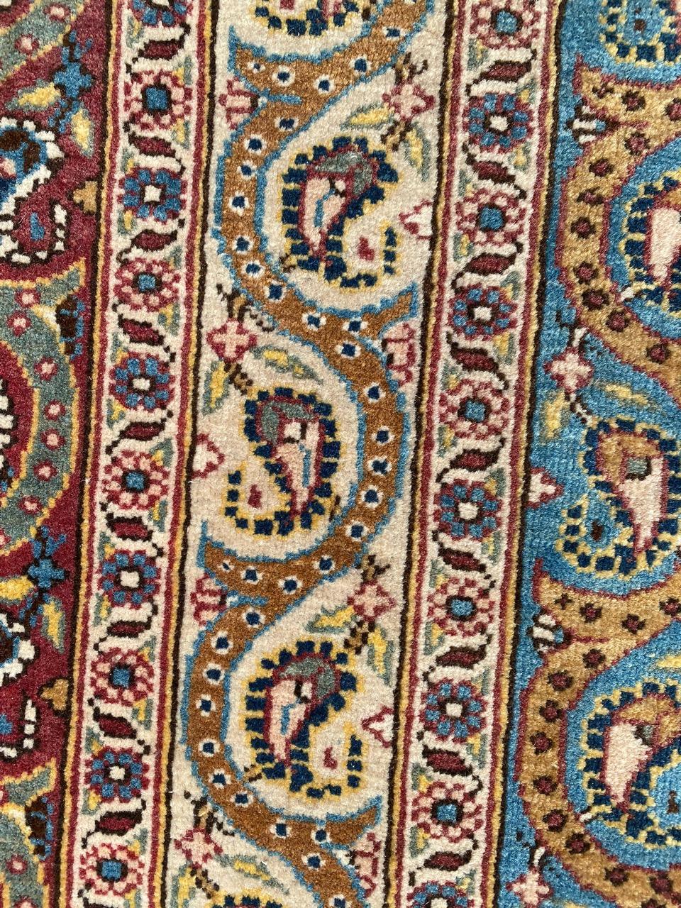 Bobyrug’s Wonderful Vintage Fine Qom Rug For Sale 3