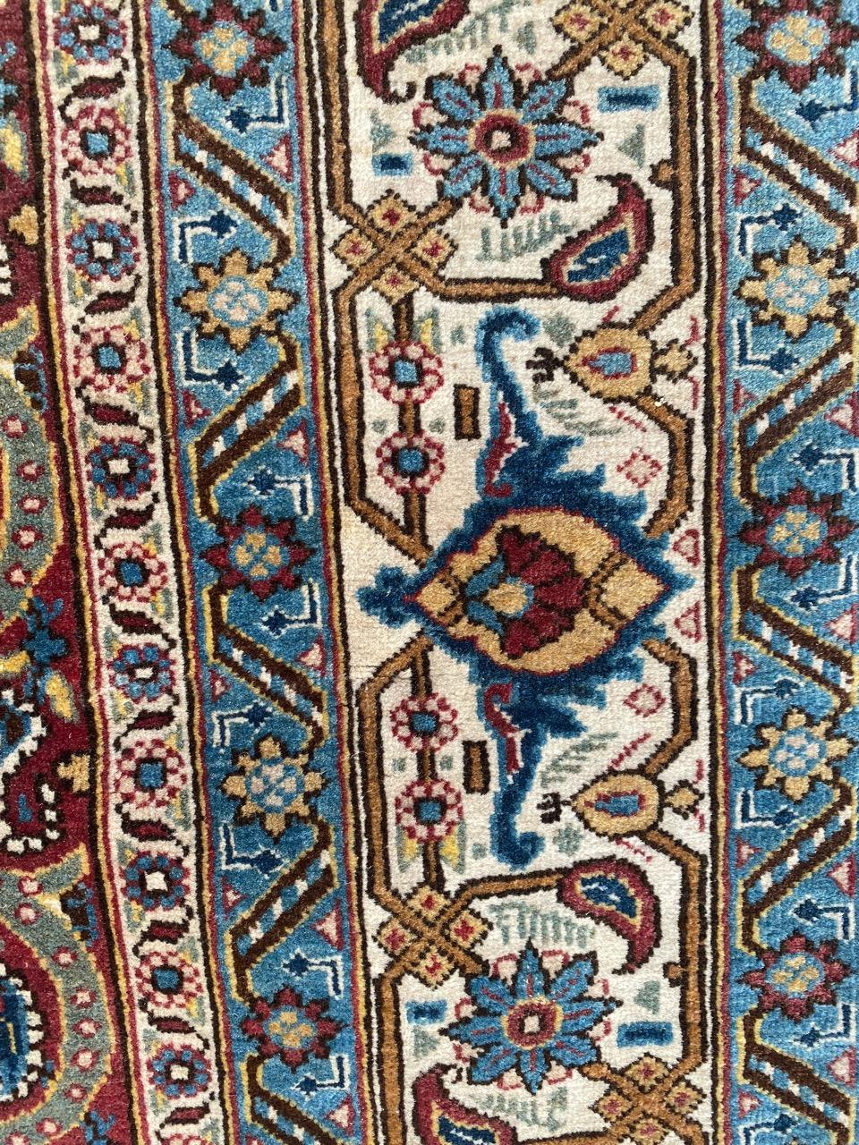 Bobyrug’s Wonderful Vintage Fine Qom Rug For Sale 5