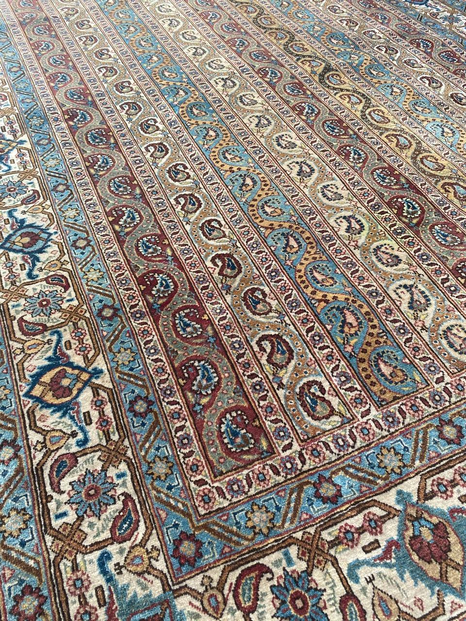 Bobyrugs wundervoller Vintage-Teppich aus Qom im Angebot 7