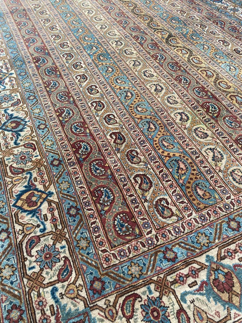 Bobyrug’s Wonderful Vintage Fine Qom Rug For Sale 7