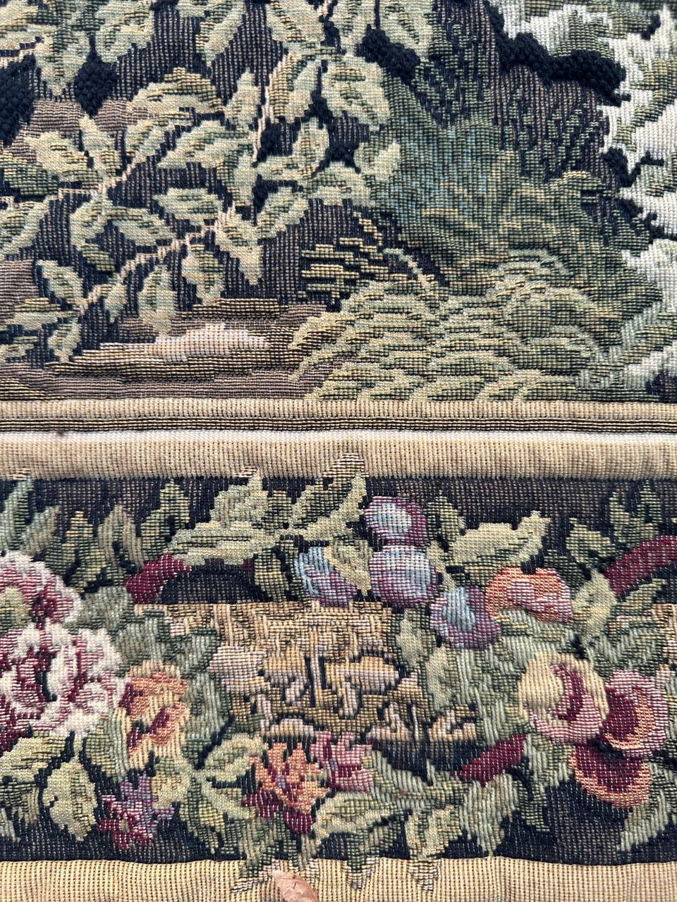 Bobyrug’s Wonderful vintage french Jaquar tapestry with historical design  For Sale 4