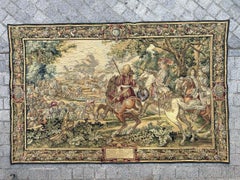 Bobyrug’s Wonderful vintage french Jaquar tapestry with historical design