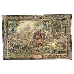 Bobyrug's Merveilleuse tapisserie française vintage Jaquar avec design historique 