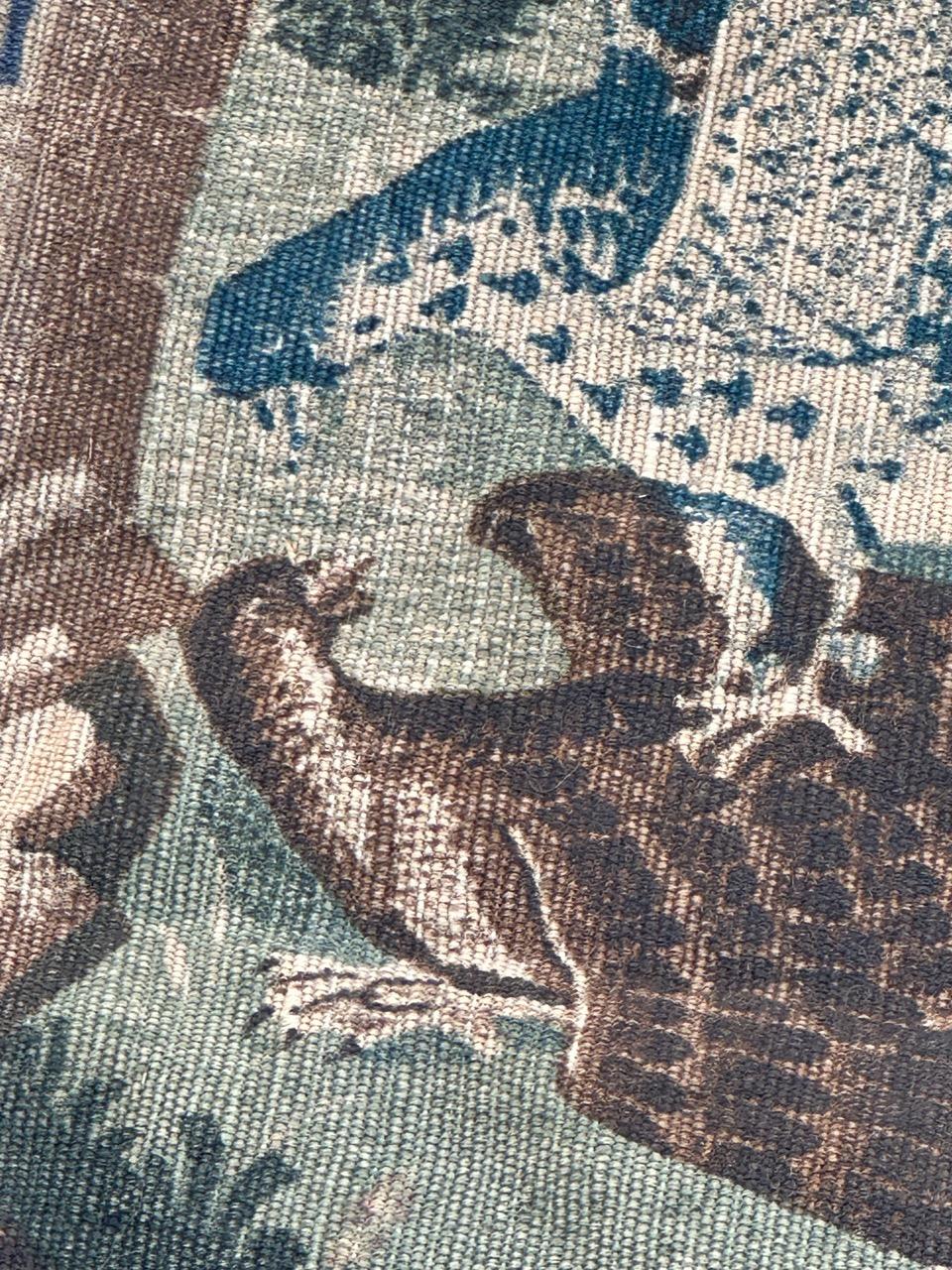 Wonderful Vintage Französisch Bildschirm von Hand gedruckt Tapestry 