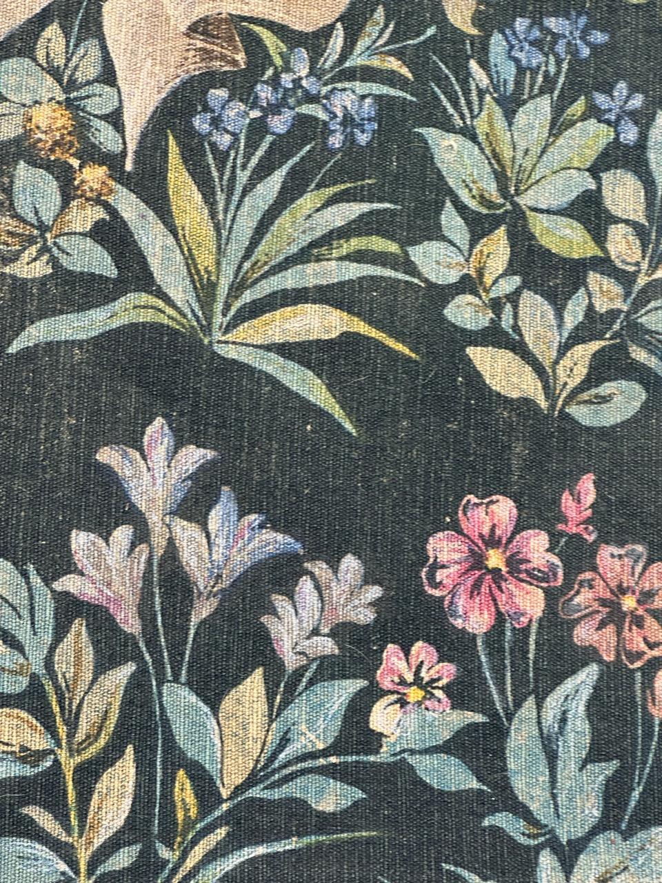 Wunderschöne Vintage Französisch Bildschirm von Hand gedruckt Tapisserie im Angebot 5
