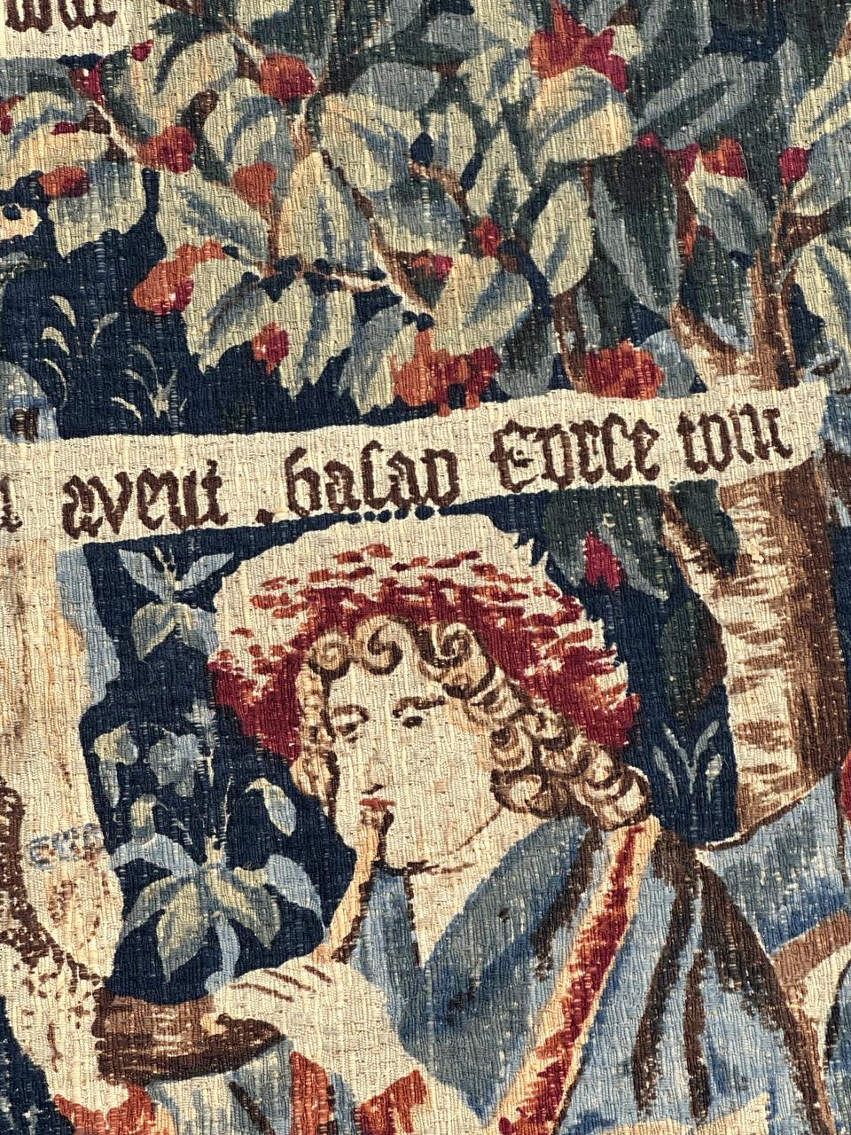 Wunderschöne Vintage Französisch Bildschirm von Hand gedruckt Tapisserie im Angebot 5