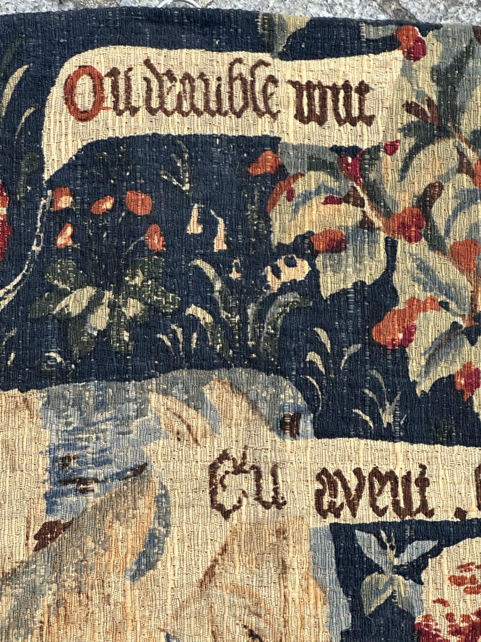 Wunderschöne Vintage Französisch Bildschirm von Hand gedruckt Tapisserie im Angebot 6