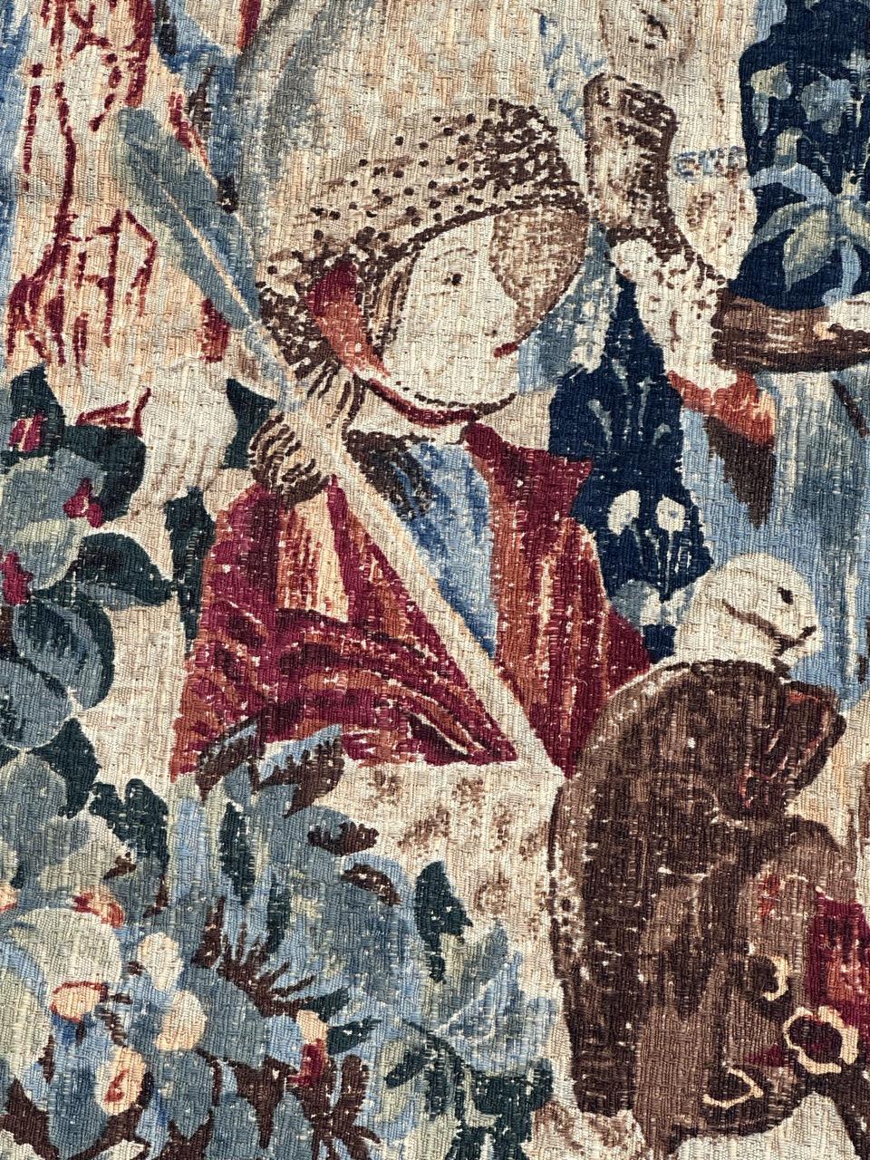 Wunderschöne Vintage Französisch Bildschirm von Hand gedruckt Tapisserie im Angebot 7