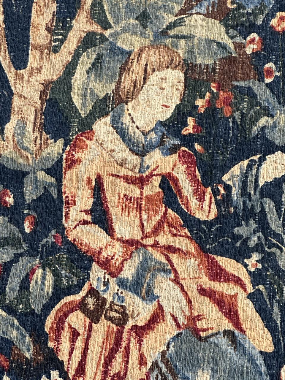 Wunderschöne Vintage Französisch Bildschirm von Hand gedruckt Tapisserie im Angebot 9
