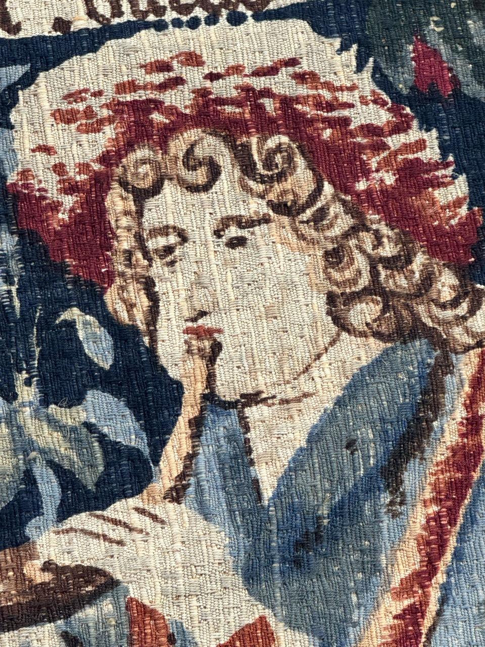 Wunderschöne Vintage Französisch Bildschirm von Hand gedruckt Tapisserie im Angebot 10