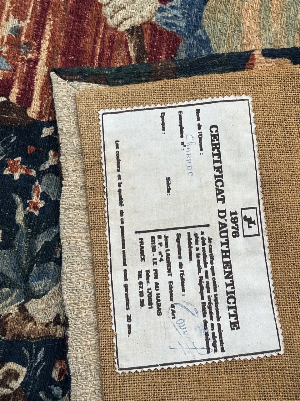 Wunderschöne Vintage Französisch Bildschirm von Hand gedruckt Tapisserie im Angebot 13