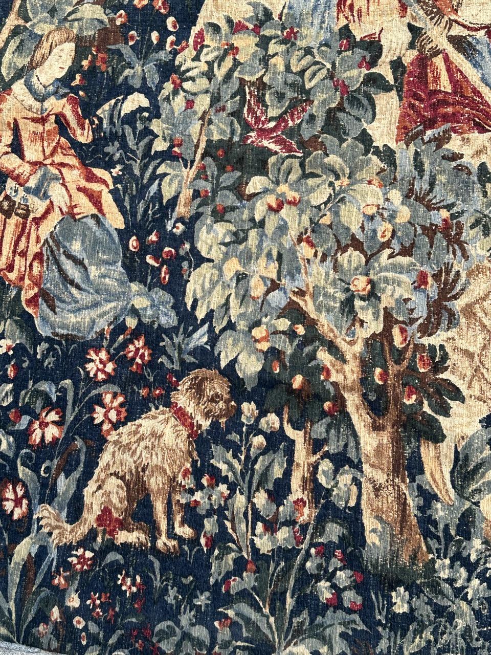 Wunderschöne Vintage Französisch Bildschirm von Hand gedruckt Tapisserie im Angebot 2