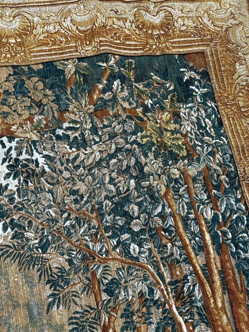 Wunderschöne Vintage Französisch Siebdruck von Hand Tapisserie 