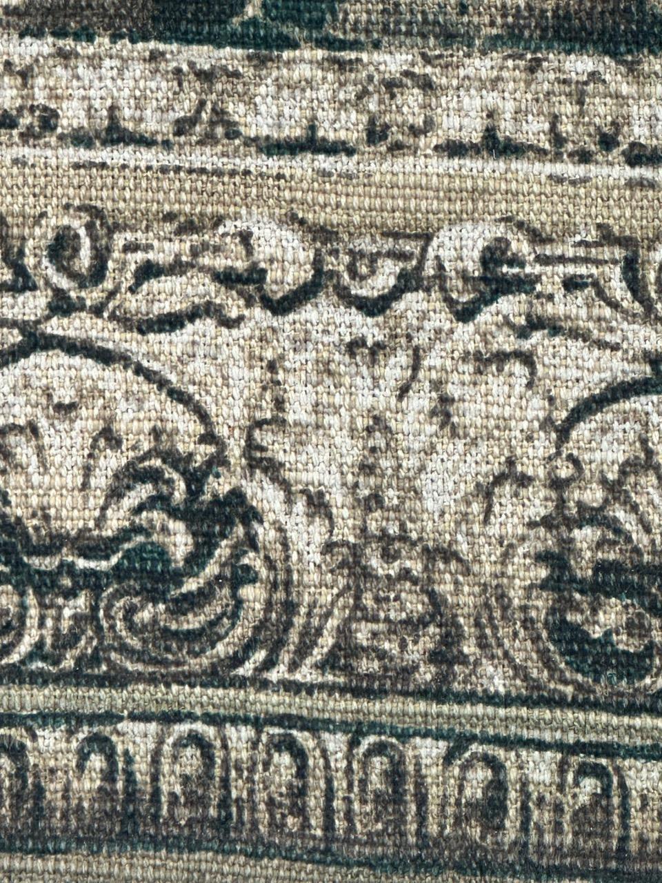 Wunderschöne Vintage Französisch Siebdruck von Hand Tapisserie 